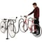 Global Industrial 68L Wave Bike Rack, Black, Flange Mount, 7-Bike Capacity 652778M - alternate 3
